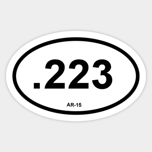 223 ar15 Sticker